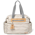 Skip Hop - Riverside Ultra Light Diaper Satchel - Oyster Stripe Diaper Bag   ريفرسايد الترا حقيبة حفاضات حقيبة - كيس المحار الشريط حفاضات سكيب هوب