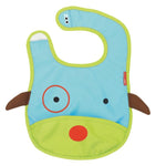 Skip Hop Zoo Little Kid and Toddler Tuck-Away Water Resistant Baby Bib, Multi Livie DOG مريلة المواليد شكل حيوانات للأطفال على شكل كلب من سكيب هوب