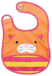 Skip Hop Zoo Little Kid and Toddler Tuck-Away Water Resistant Baby Bib, Multi Livie Cat مريلة المواليد شكل حيوانات للأطفال على شكل قطة من سكيب هوب