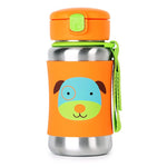 Skip Hop Zoo Stainless Straw Bottle Dog زمزمية ماء ستانلس ستيل الكلب من سكيب