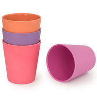 Bobo & boo 4 Pack of Cups - Sunset color أكواب الشرب للأطفال من ماركة بوبو&بوو - 4 قطع الوان الغروب