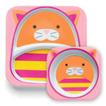 Skip Hop Melamine Plate & Bowl Set Cat       سكيب هوب- مجموعة أطباق مائدة - قطة