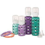 Lifefactory - 4oz Girl Starter Set 4 Bottles Model 2    مجموعة 4 رضّاعات للبنات 4 أوقية من لايف فاكتوري- نموذج 2